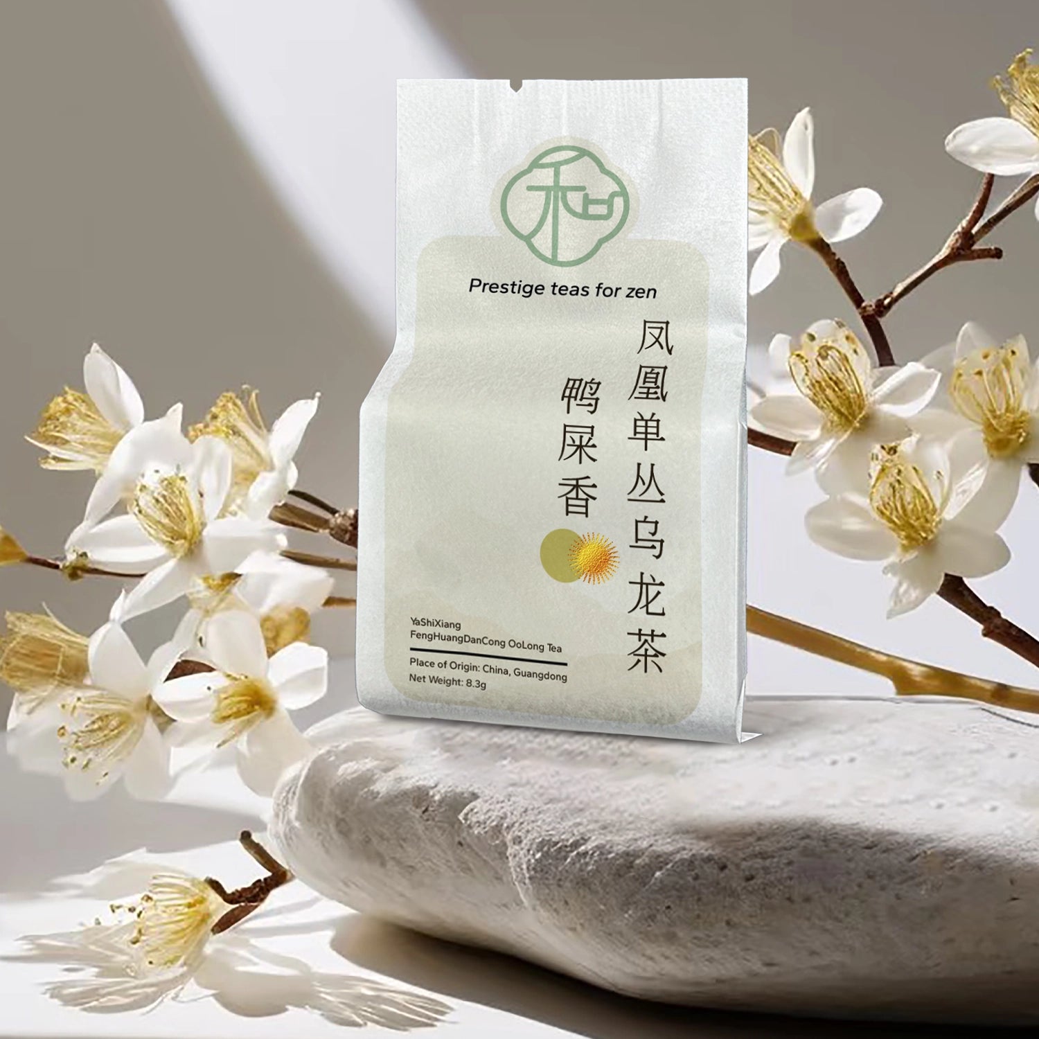 single pack of luxury chinese fenghuangdancong yashixiang loose oolong tea packaged in branded elegant packaging
